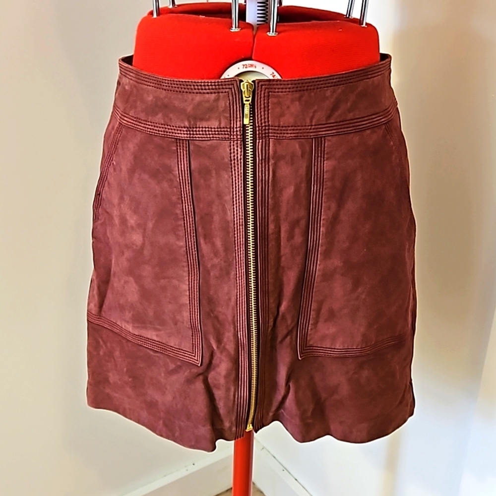 Trina Turk leather skirt